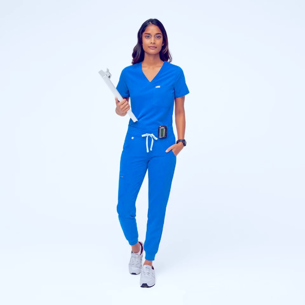 NWT Figs royal blue L set